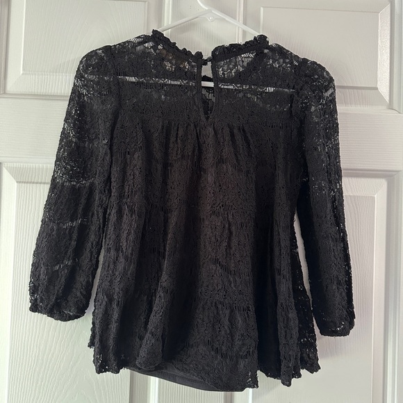 2/$20: Black Lace Top - Picture 4 of 8